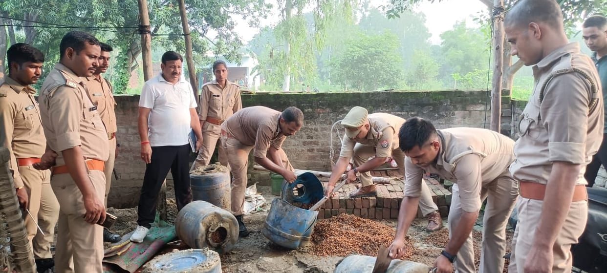 Liquor was being made at home, two arrested