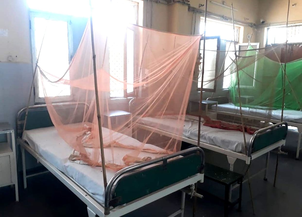 Bad condition of dengue ward in district hospital