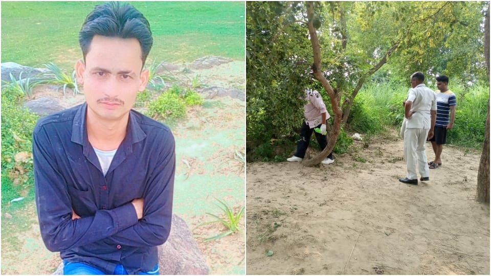 young man found dead  in the graveyard in mainpuri