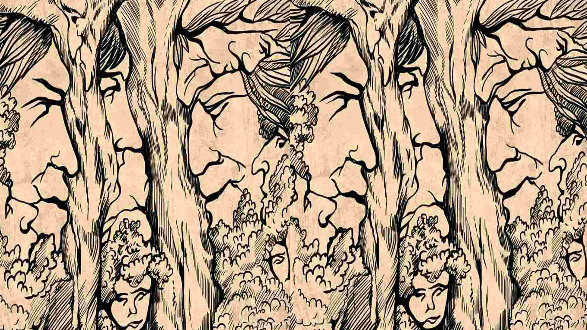 Optical Illusion Only 1% Of People Can Spot All The Nine Faces in 20 seconds Can You