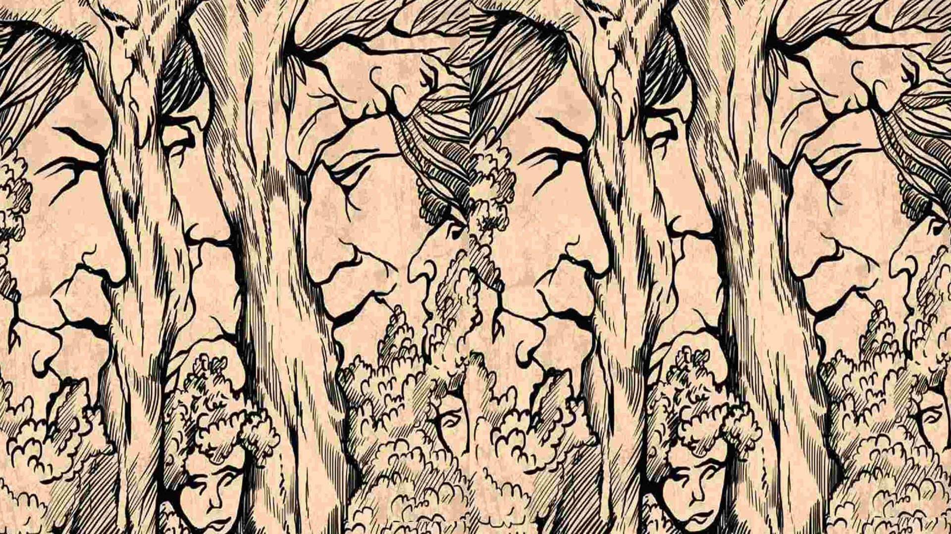 Optical Illusion Only 1% Of People Can Spot All The Nine Faces in 20 seconds Can You