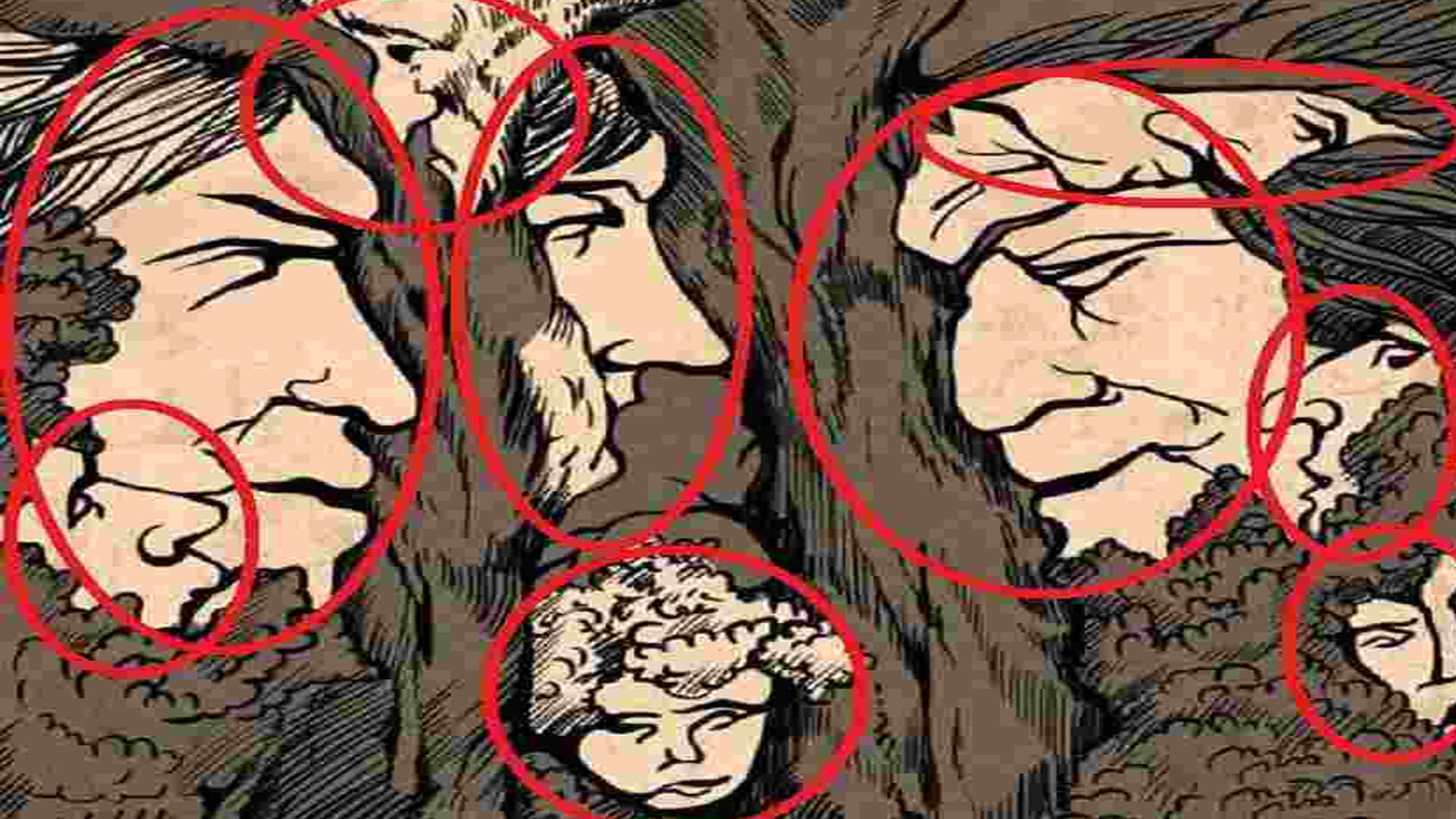 Optical Illusion Only 1% Of People Can Spot All The Nine Faces in 20 seconds Can You