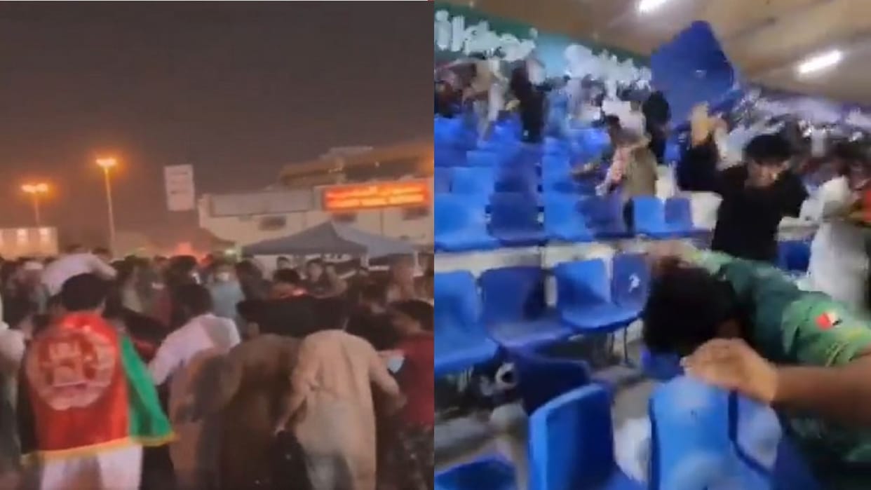 Afghanistan cricket fan clashed with Pakistan cricket fans after PAK vs AFG Match