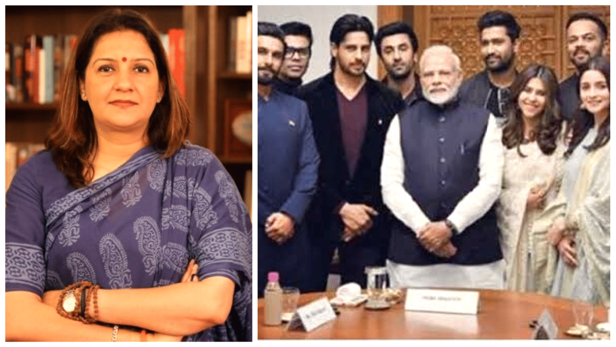 Priyanka Chaturvedi comment Mahakaleshwar temple protests with Brahmastra Alia Ranbir by sharing PM Modi pic