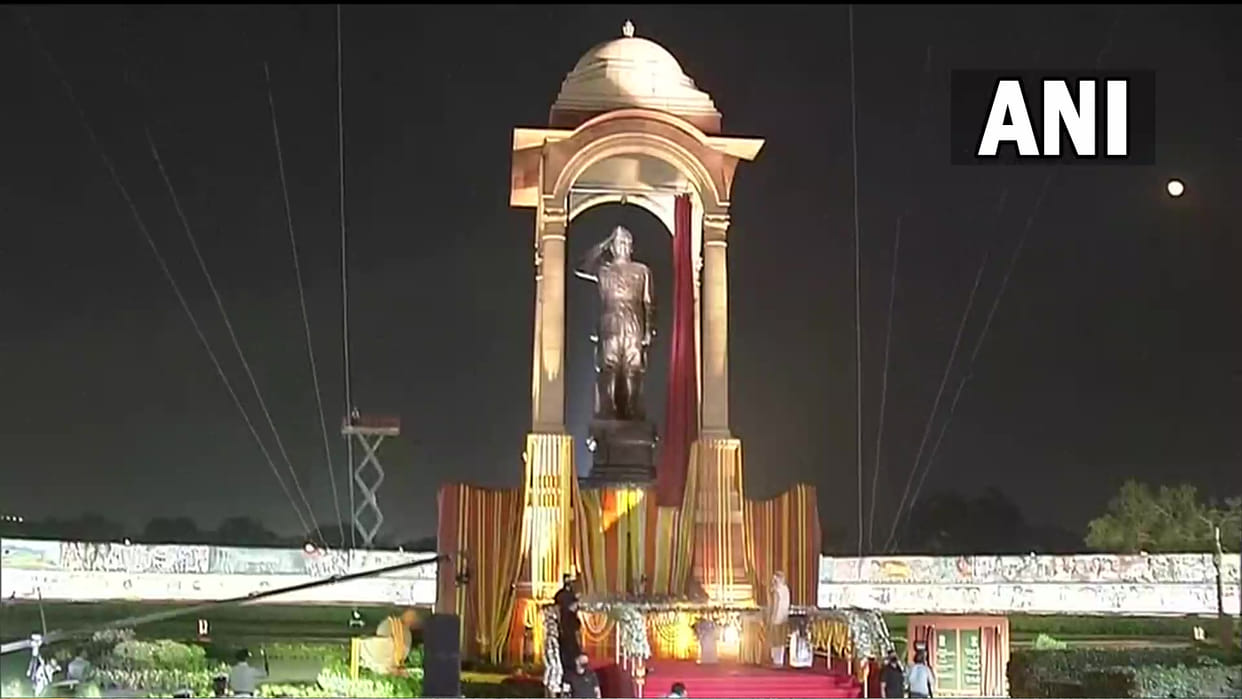 Central Vista Avenue Netaji Subhash Chandra Bose Statue Narendra Modi Inaugurate News PM Speech in Hindi
