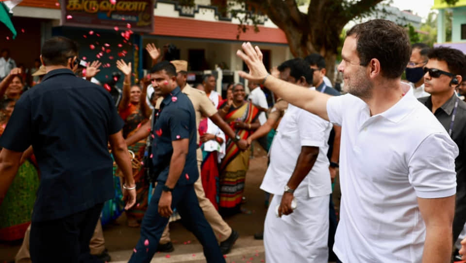 Congress begins its second day of the Bharat Jodo Yatra led by party MP Rahul Gandhi