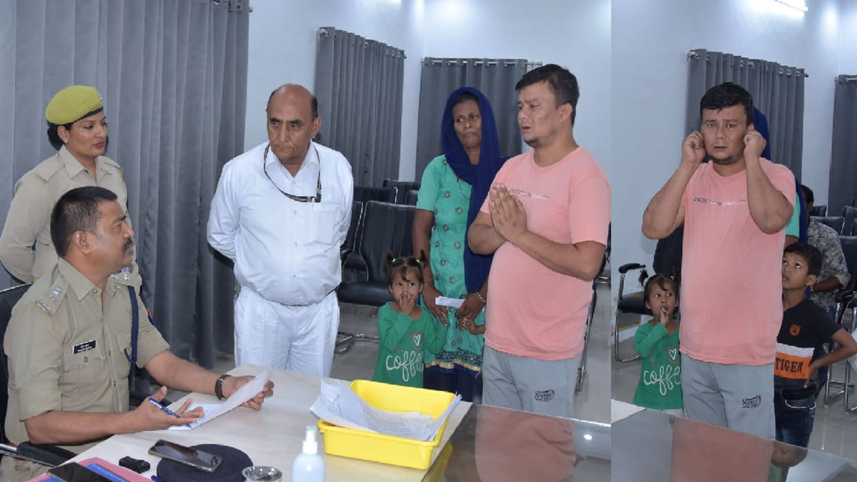 A criminal said to SSP in Saharanpur that I will not crime in future