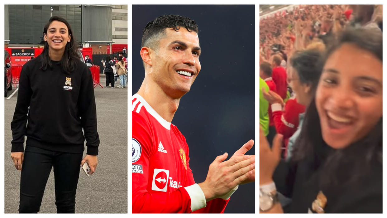 Smriti Mandhana watched Manchester United vs Arsenal match at Old Trafford dream of seeing Ronaldo came true