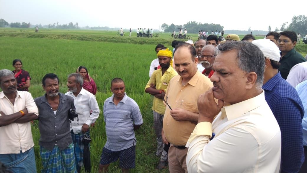 Agriculture Production Commissioner arrived to assess crop damage due to drought
