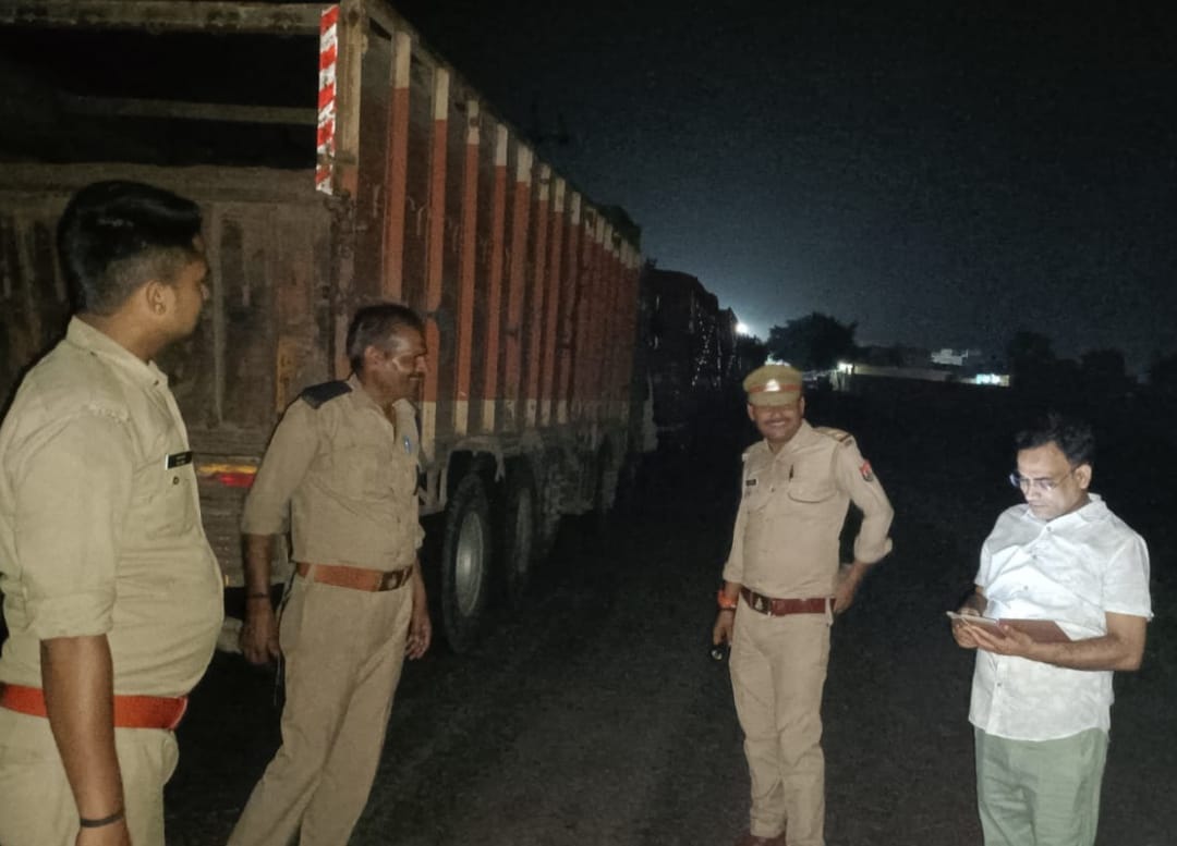 Banda: 37 overloaded trucks carrying sand illegally seized