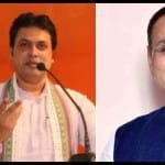 बिप्लव देब और विजय रूपाणी।