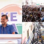 अरविंद केजरीवाल ने हिसार में निकाली तिरंगा यात्रा।