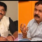 गोरखपुर सांसद रवि किशन और नगर आयुक्त अविनाश सिंह।