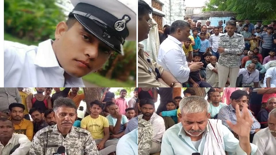 Family sitting on hunger strike after the death of navy Commando Haresh