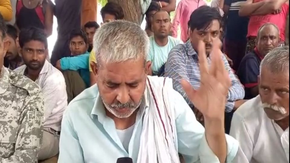 Family sitting on hunger strike after the death of navy Commando Haresh