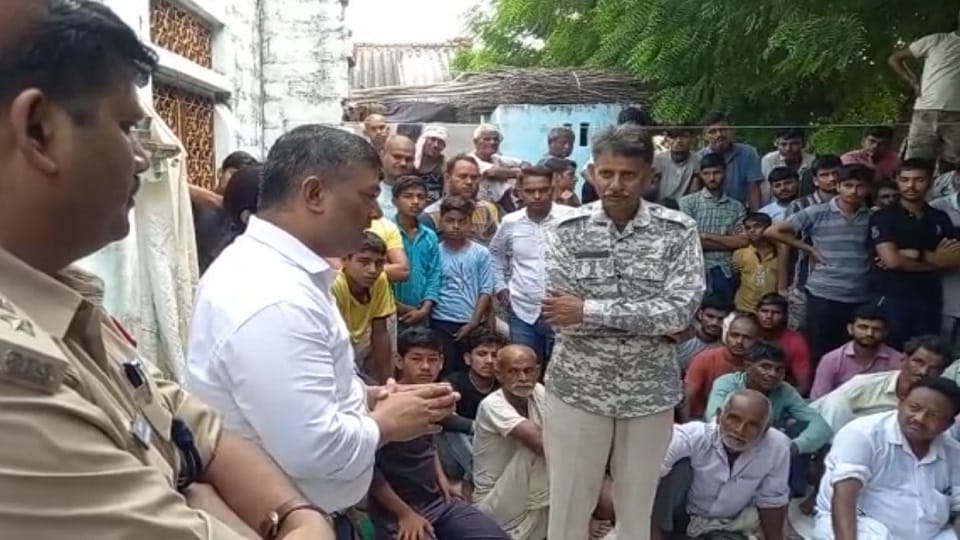 Family sitting on hunger strike after the death of navy Commando Haresh