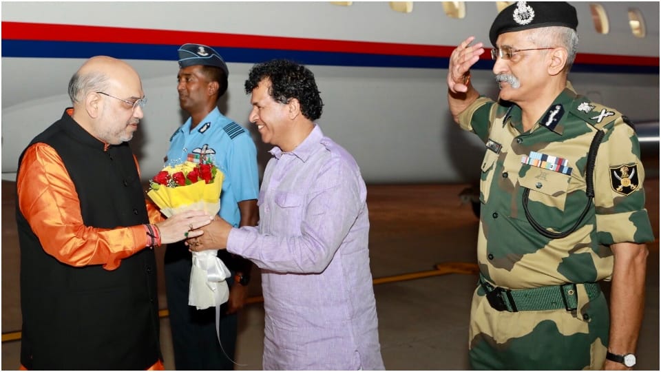 Amit Shah in Rajasthan Shah Reaches Jaisalmer India Pakistan Border Jodhpur BJP