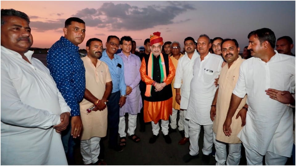 Amit Shah in Rajasthan Shah Reaches Jaisalmer India Pakistan Border Jodhpur BJP