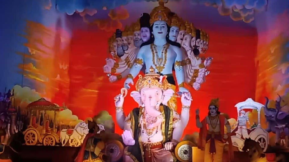 The immersion procession of the emperor of Chhindwara's Lalbagh tomorrow
