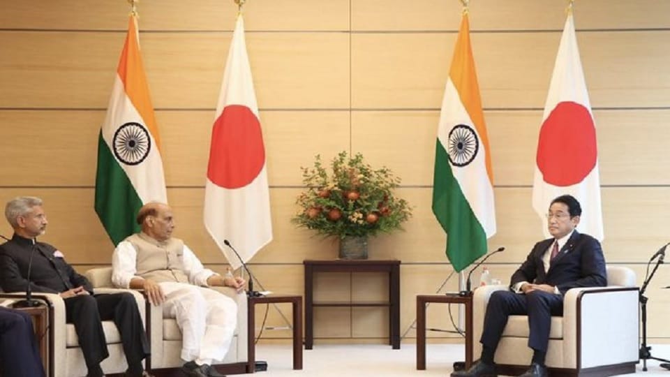 Defence minister Rajnath Singh meets Japani PM Fumio Kishida