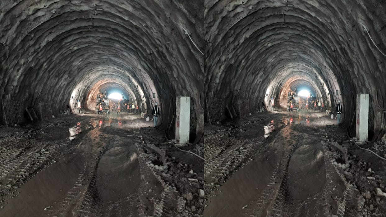 Both ends of Dhali Doublelane Tunnel found, excavation completed in 170 days