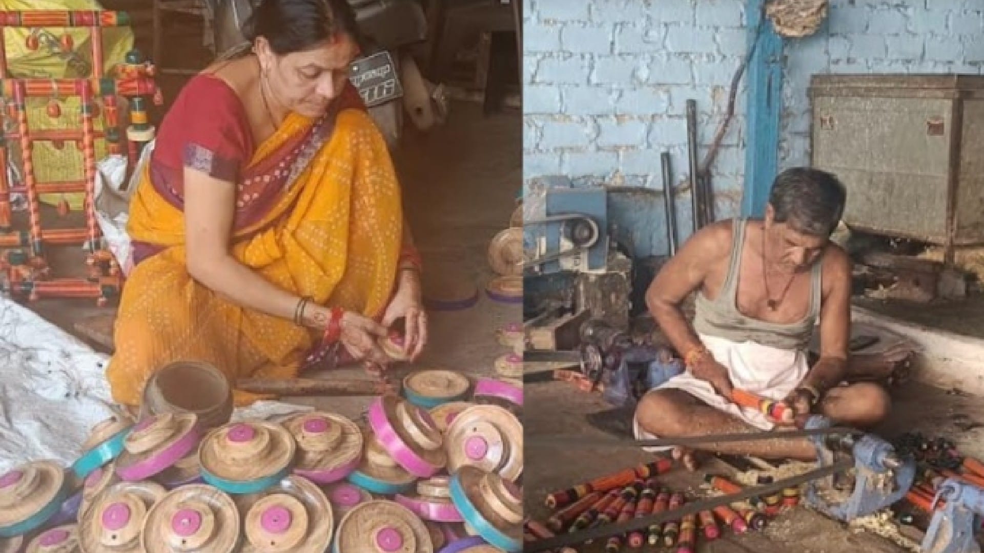 Responsible tourism attracts Budni toys, stall in the handicraft market of Kushabhau Thackeray Hall