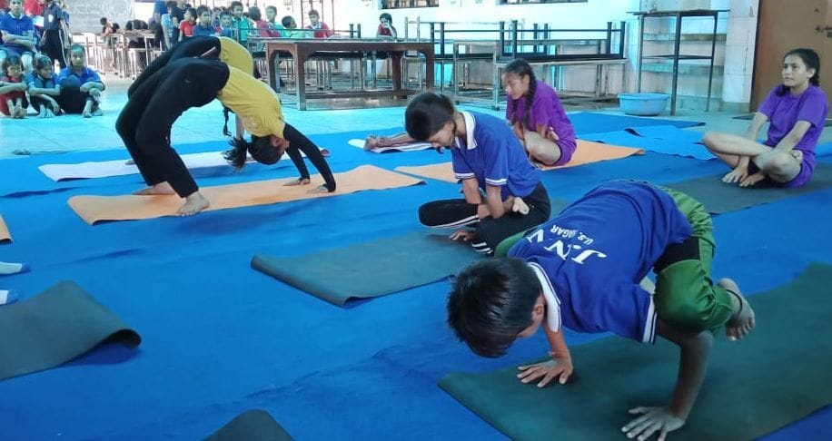 Yoga Championship in JNV