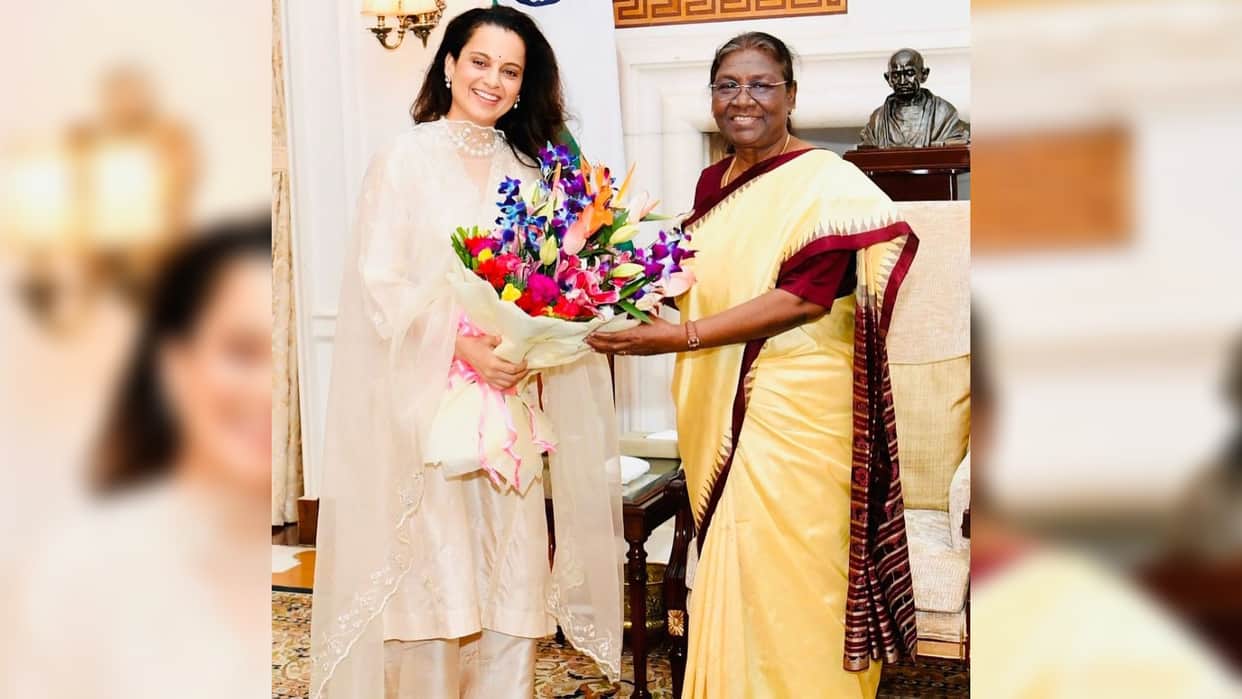 bollywood actress kangana ranaut met president draupadi murmu see photos