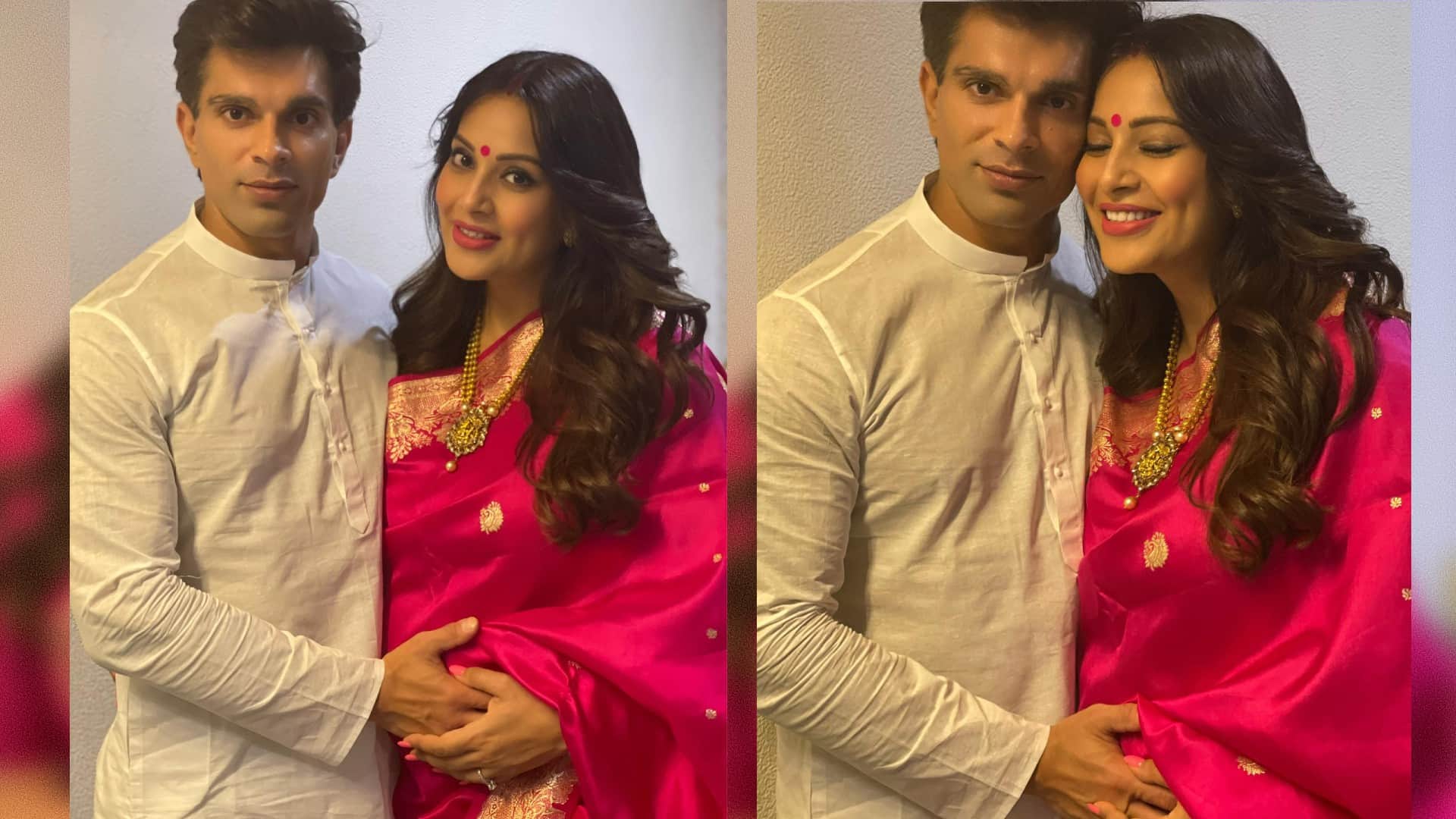 Bipasha Basu Baby Shower Pictures getting viral on social media with husband karan singh grover