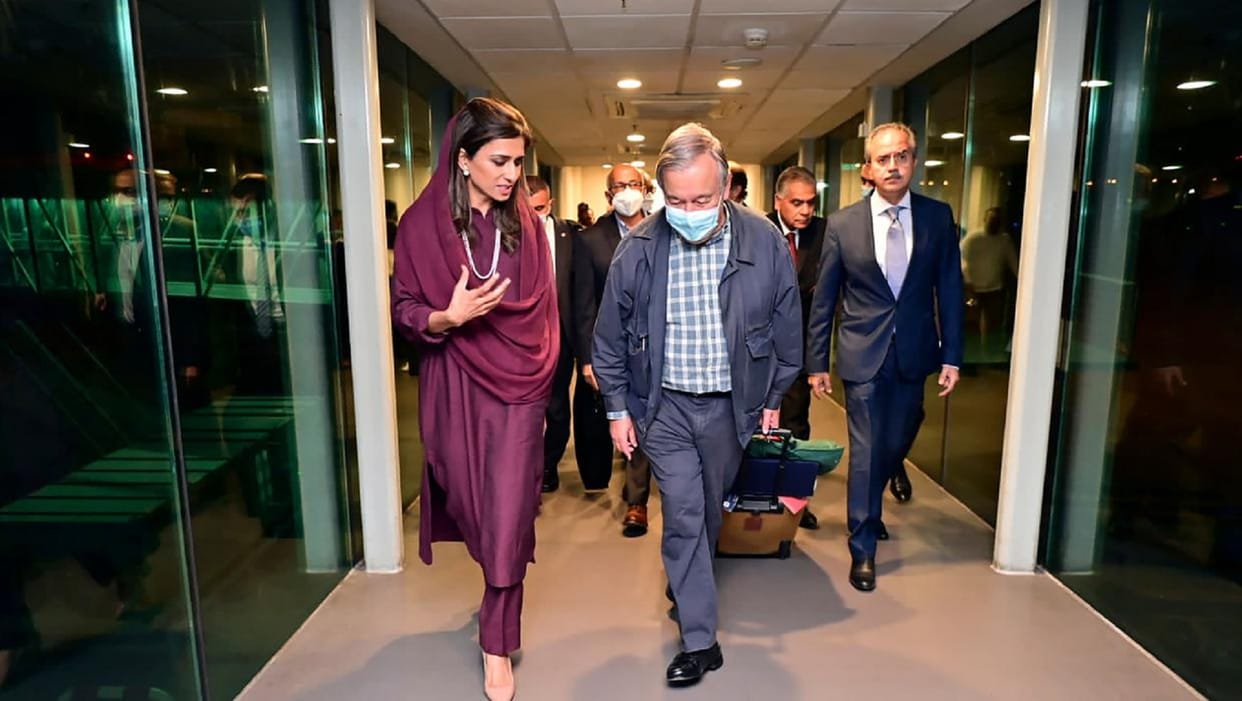 Pakistan Floods: UN Secretary General Antonio Guterres arrived pakistan