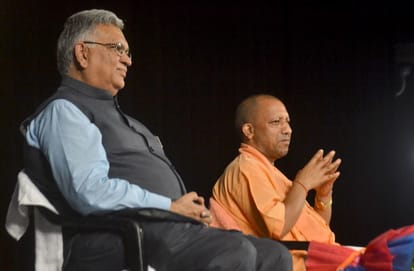 CM Yogi released Modi@20 book in varanasi said modi hai to mumkin hai to enlightened people of Kashi