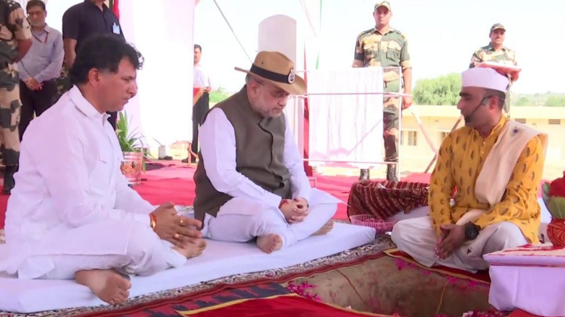 Amit Shah in Rajasthan home minister lays foundation stone of border tourism development work