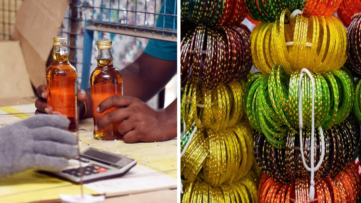 Dry Bihar funds women to make bangles from seized liquor bottles