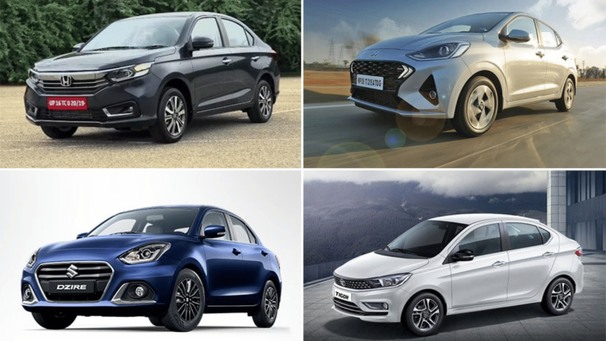 Best compact sedan car in india Maruti Hyundai Tata Honda