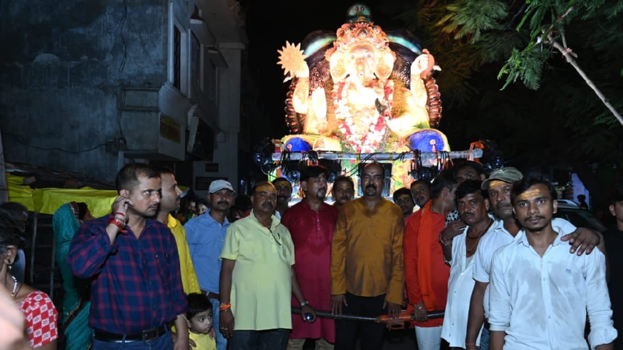 Immersion of Ganesh Idols with Jai Ghosh in gorakhpur
