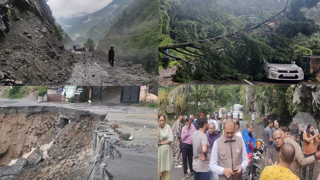 Uttarakhand weather Woman dies debris due to landslide Rudraprayag Highway heavy rain pithoragarh