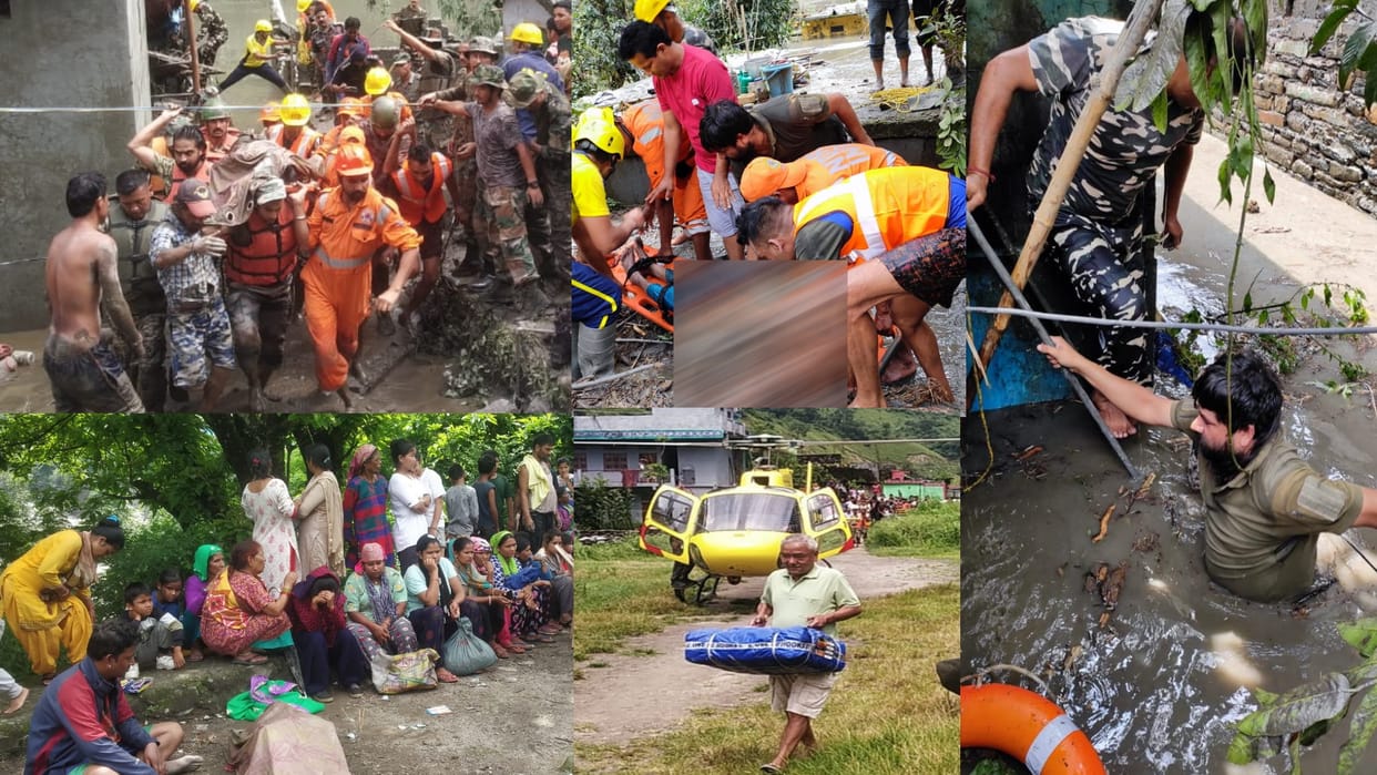 Weather Heavy rains landslides in Uttarakhand cloud burst in Pithoragarh Death rescue helicopter CM Dhami
