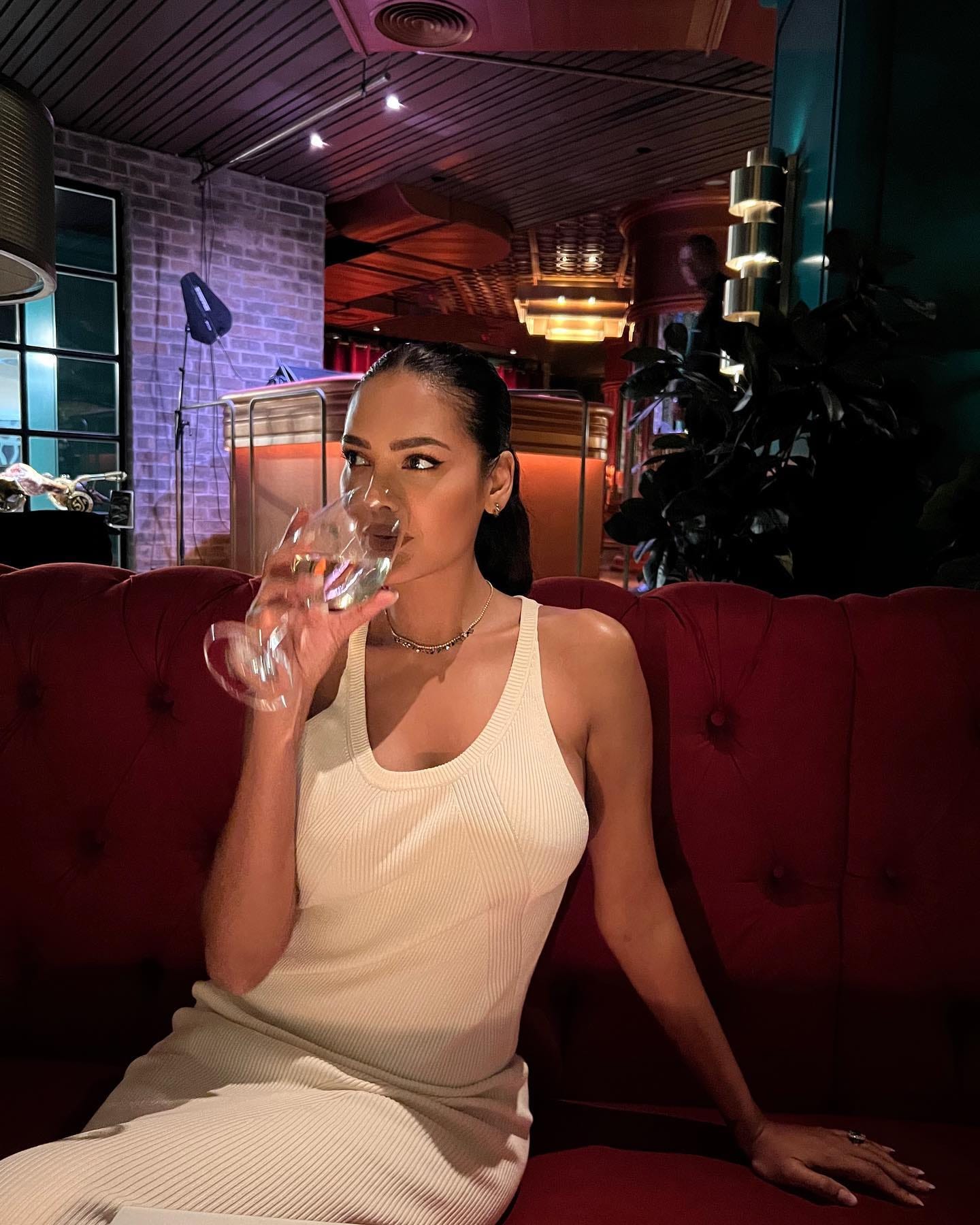 esha gupta shares her bold photos in off white bodycon dress on instagram