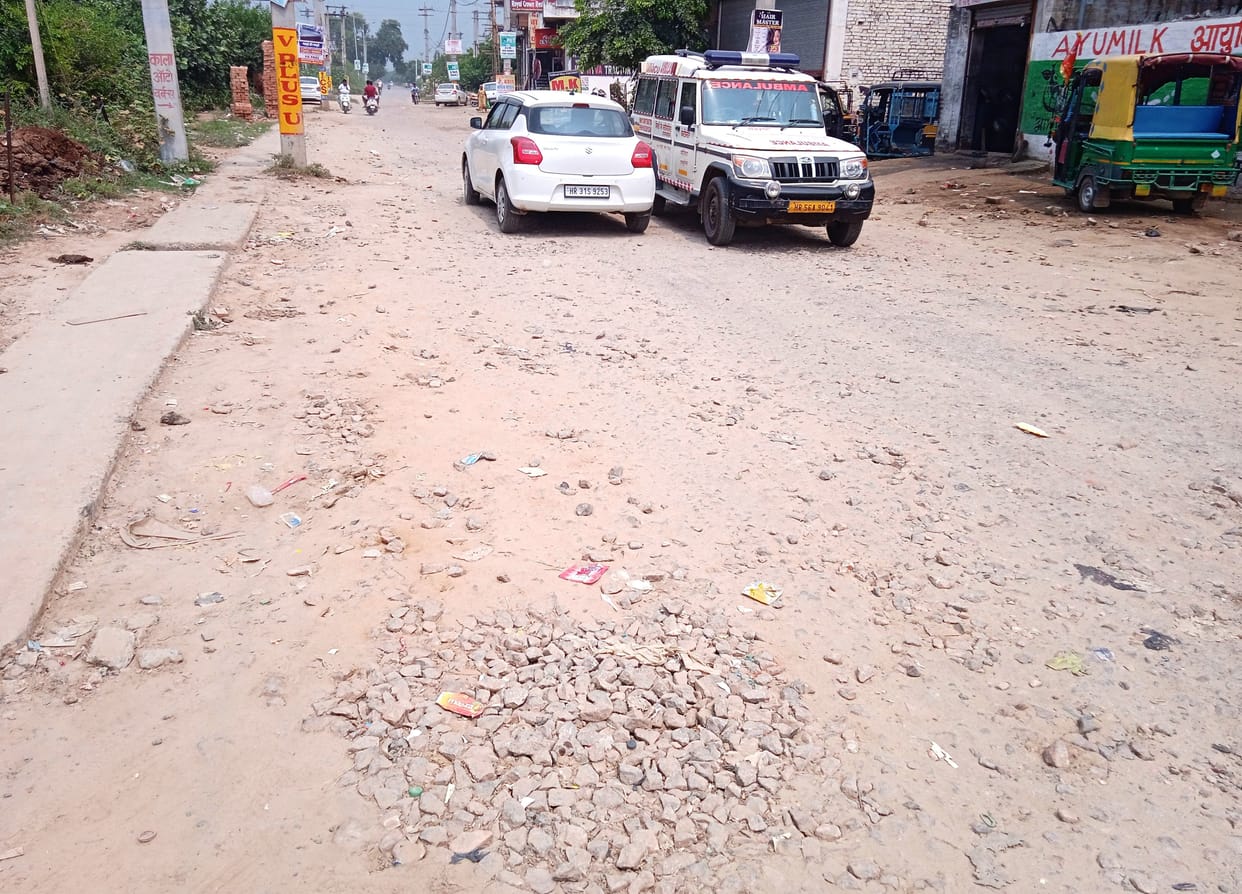 Tender for the main road leading to Sector 7-8 and Nine has not been done yet