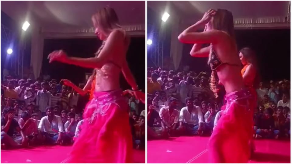 Obscene Dance Birthday Party Of Minister Rajendra Gudhas son Rajasthan