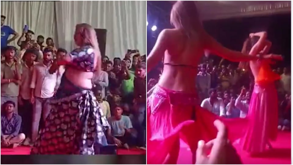 Obscene Dance Birthday Party Of Minister Rajendra Gudhas son Rajasthan