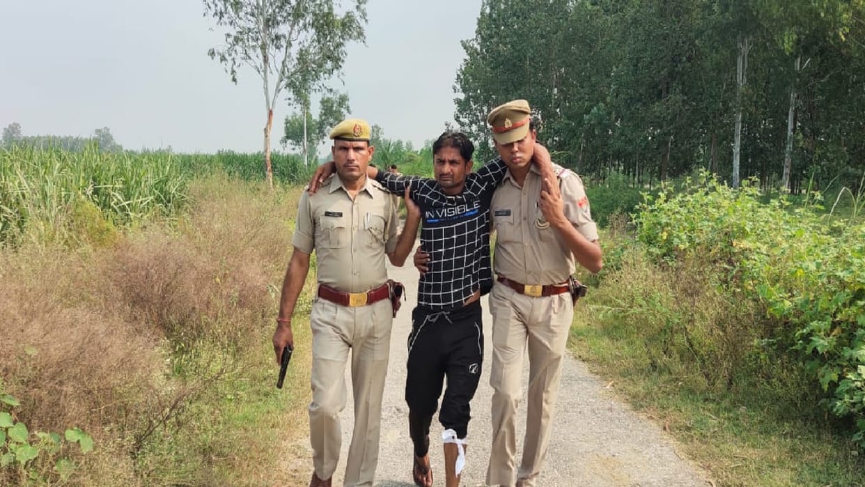 Prized accused has injured and arrested in police encounter in Muzaffarnagar