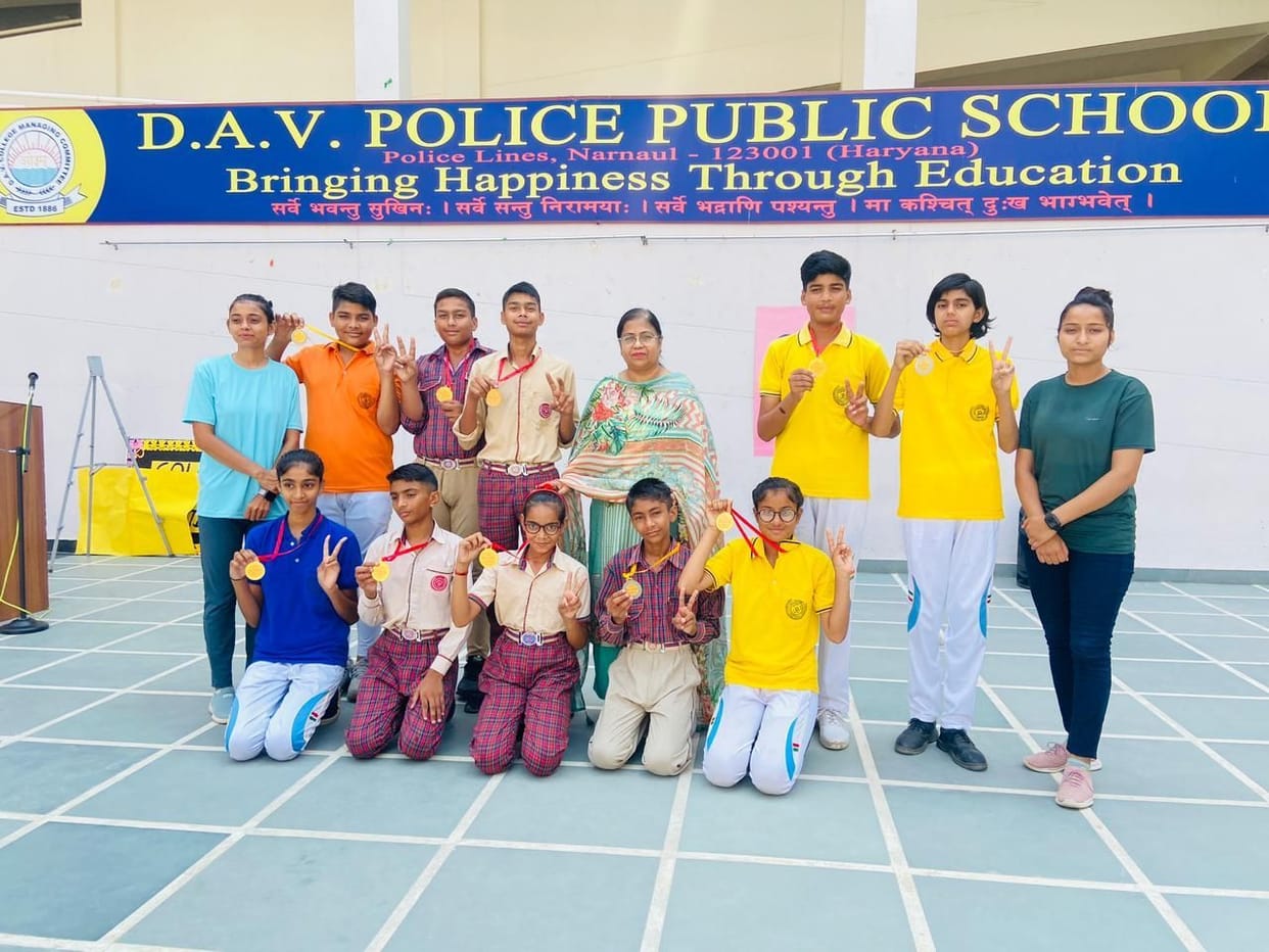 Students of DAV Police Public School won 11 medals