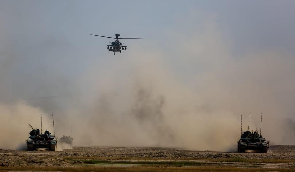 Indian Army and Air Force conducted joint exercise in Punjab