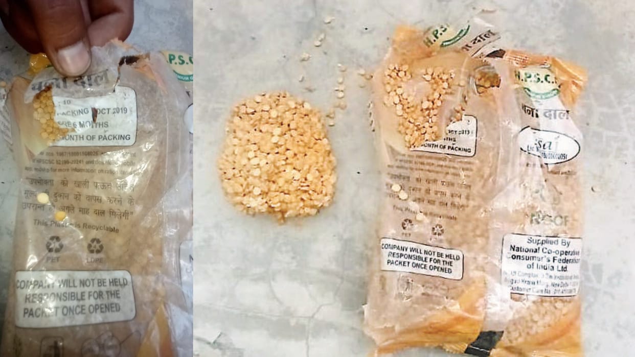 himachal news: expiry date pulses distributed to people in Pangi Chamba Himachal Pradesh