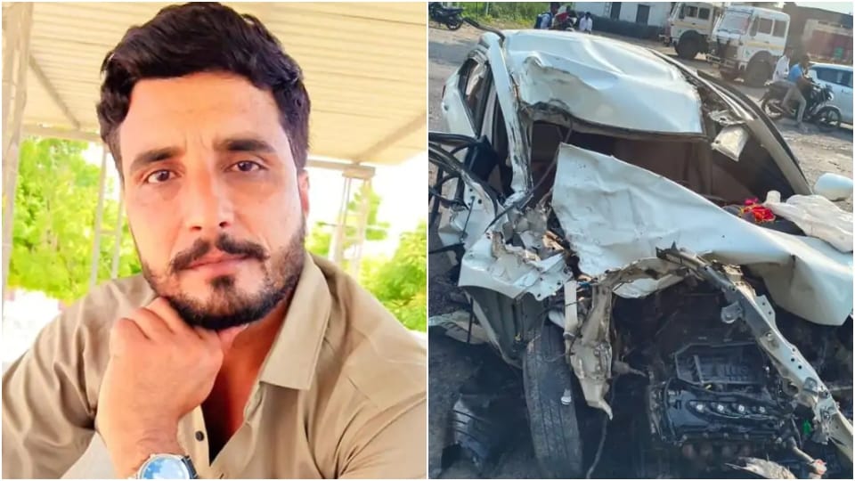 One Killed In Car And Tanker Collision Sanchore Jalore