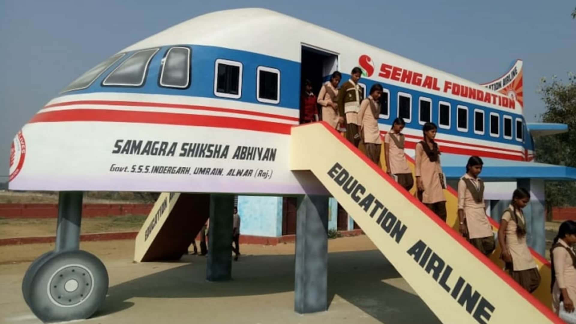 Model of  Alwar government schools became inspirational school buildings made attractive