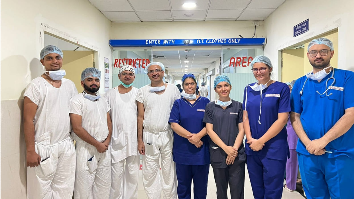 Doctors at Rohtak PGI saved the leg of a Kabaddi player by inserting a new knee tissue