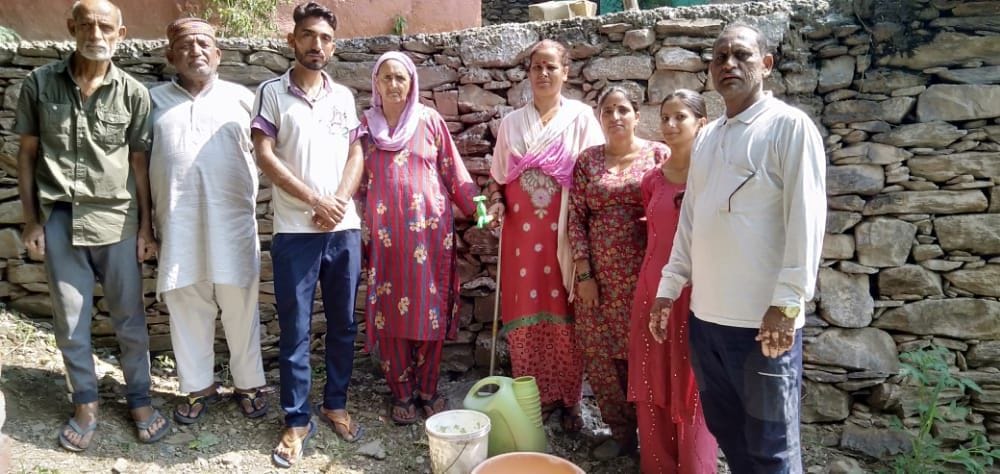 Water power department forgot to leave water by giving drinking water connection