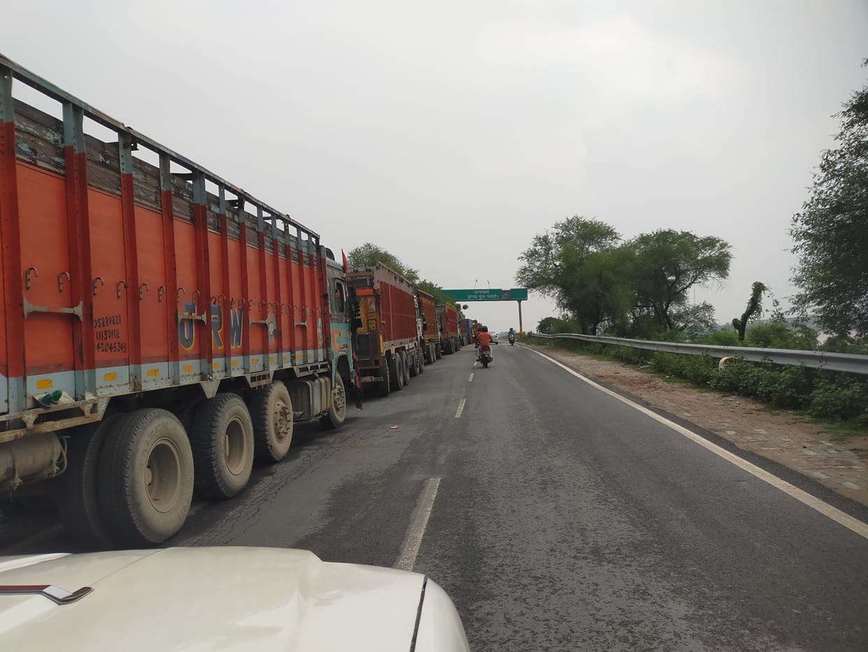 NH-31 getting damaged by overloaded vehicles